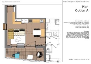 salon avec cuisine ouverte 27m2_03_Plan projet A